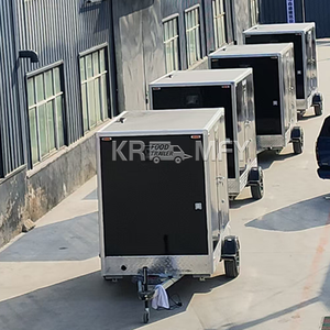 Camionnette de cuisine mobile en fibre de verre conforme aux normes européennes, entièrement équipée pour la vente de bonbons et de snacks en extérieur - Product Image 4