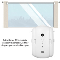 WiFi Smart Home Intelligent Rideau Électrique Robot Android Télécommande OLED Installation Libre de Piste pour Garages Tuya