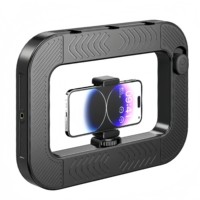 Excellent éclairage annulaire LED pour vidéastes, lumière selfie 5600K, stabilisateur vidéo pour smartphone avec télécommande pour le tournage