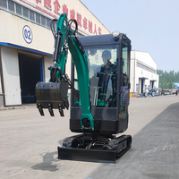 Harga Pabrik CE EPA Mini Excavator 1.8 Ton Mesin Kubota Euro 5 Compact Crawler Digger dengan Bucket Buatan China Baru