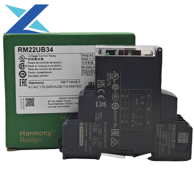 Brand New Original RM22UB34 RM22 Control Relay Voltage Monitor 80V-300V AC/DC 2 C/O