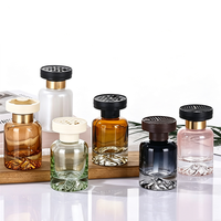Bouteille en verre vide rechargeable de 120 ml pour diffuseur de voiture, désodorisant, huile essentielle, parfum, diffuseur à bâtonnets, bouteilles de parfum d'ambiance pour la maison