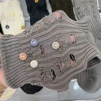 NIMBLEE Chaussettes en coton vintage décontractées de haute qualité pour femmes avec logo de décoration de bouton sur la manchette Vente en gros OEM