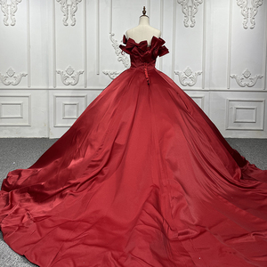 Elegante Vestido Rojo de Fiesta con Lazo para Eventos Nocturnos y Bailes de Graduación para Mujer, Jancember 9717-1 - Product Image 6