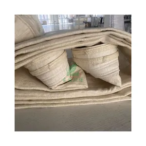 600gsm matériel nomex aramide ptfe membrane sac à poussière filtre collecteur de poussière pour l'industrie du ciment