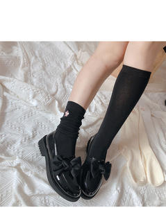 ถุงเท้ายาวถึงเข่าสำหรับเด็กผู้หญิงวัยรุ่นญี่ปุ่น,ถุงเท้ายาวรัดเข่าผ้าคอตตอนเซ็กซี่น่ารักสำหรับเด็กผู้หญิงวัยรุ่น - Product Image 3