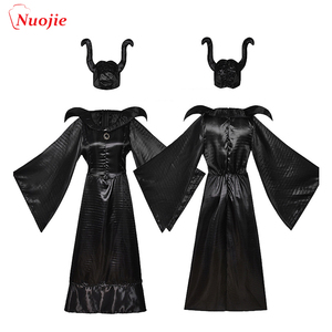 Adulte Maléfique Film Maléfique De Luxe Baptême <span class=keywords><strong>Robe</strong></span> Noire Costume/ - Product Image 5