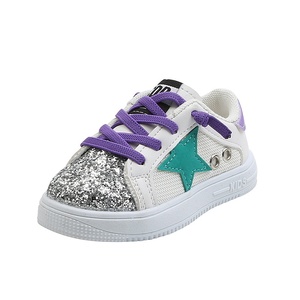 Baskets pour enfants printemps, mode fille, scintillantes et antidérapantes, baskets épaisses pour enfants, chaussures de bébé, baskets de sport décontractées - Product Image 6