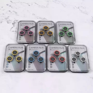 Protector de Lente de Cámara con Diseño de Diamantes Brillantes para <span class=keywords><strong>iPhone</strong></span> 15 Pro Max 14 13 Pro Max, Anillo Metálico, Cubierta Protectora de Vidrio - Product Image 5