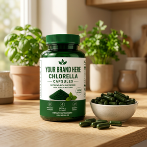 Chlorella Capsules Dietary <b>Supplement</b> Nutrient Rich Superfood Pure Natural <b>Herbal</b> <b>Supplement</b> 60 Capsules - Product Image 1