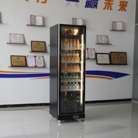 Lemari Pendingin Minuman Supermarket, Tipe Tegak, Pintu Kaca, Kontrol Temperatur Digital, Hemat Energi 5 Bintang, Bersertifikasi CE