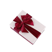 Boîte cadeau rigide en carton recyclé avec logo personnalisé, impression UV sélective, pour anniversaire, fête, surprise, rangement