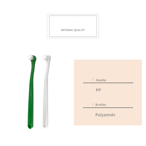 Cepillo de dientes de cerdas suaves para mascotas, cepillo de dientes con cabeza redonda de color sólido, elimina el <span class=keywords><strong>mal</strong></span> <span class=keywords><strong>aliento</strong></span>, para gatos y perros, venta al por mayor - Product Image 4