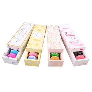 Wholesale custom machine box packaging macaroons packaging box macarons package box round