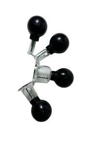 Ensemble de ventouses en verre de silicone meilleure qualité <span class=keywords><strong>anti</strong></span>-<span class=keywords><strong>cellulite</strong></span> visage et corps 4 tailles 100 noir beauté CE pièces de rechange gratuites classe I 1 ans - Product Image 4