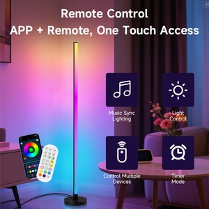 Music Sync 16M Farben Dimm bares Umgebungs licht Fernbedienung Stehlampe für Spielzimmer Party Home Decor RGB <span class=keywords><strong>LED</strong></span> Stehle uchte - Product Image 5