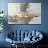 Quadro Astratto Testurizzato su Tela per Soggiorno, Decorazione Boho, Dipinto da Parete Moderno