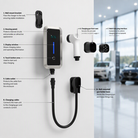 Chargeur domestique pour véhicule électrique à énergie nouvelle de haute qualité 3,5 kW 16 A Niveau 2/J1772 à faible coût ODM/OEM CQC pour chargeur portable