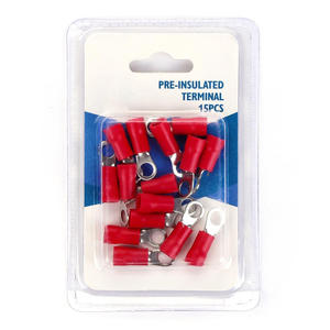 Terminale preisolato rosso RV3.5-5 (15 pz./blister) per connessioni elettriche sicure ed efficienti nelle installazioni elettriche. - Product Image 1
