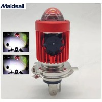 Faro LED para Motocicleta Maidsas con Ventilador, 20W, 12-80V, Blanco/Amarillo, Luz Alta y Baja