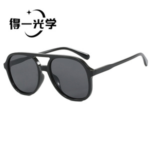 Double Bridge Aviator <b>Sunglasses</b> UV400 PC Frame Unisex Outdoors Driving Style - Product Image 2