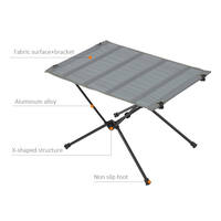 Meubles d'extérieur portables pliables compacts et légers en alliage d'aluminium, imperméables et réglables en hauteur pour le camping