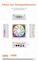 Nueva Mini PC con Iluminación RGB, AMD R7 5800H, DDR4 3200MHz, WIFI6, BT5.2, LAN 2.5G, M.2 NVME, Computadora Portátil para Juegos, AMD Radeon, Ventilador Grande