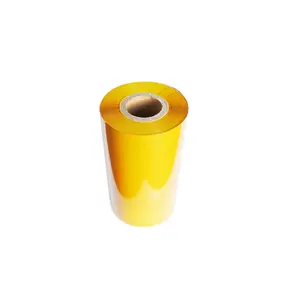 Nastro in resina colorata R716C nastro giallo per codice a barre a trasferimento termico 110mm * 300m