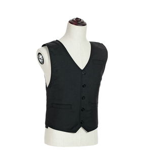 Camiseta/chaleco de trabajo negro de alta calidad y cómodo, resistente a cortes y perforaciones, para uso diario; hecho de poliéster con revestimiento de PE. - Product Image 5