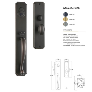 Serrure de porte de chambre en bois de luxe avec motif éléphant chinois, en cuivre massif, nouvelle serrure magnétique silencieuse américaine pour chambre à coucher - Product Image 5