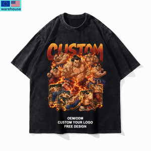 T-shirt Gods Brand Y2K Streetwear Speed per Uomo, 100% Cotone Pesante Oversize con Stampa - Product Image 4