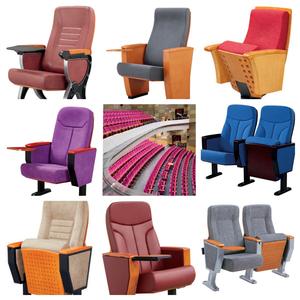 Muebles de sala de conferencias de auditorio de Metal moderno personalizado, mesas y sillas de cine plegables con asientos de sofá para uso teatral - Product Image 5