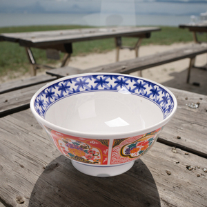 Bol rond réutilisable en mélamine, 7.2 pouces, imprimé de fleurs, résistant à la <span class=keywords><strong>casse</strong></span>, 1 pièce - Product Image 3