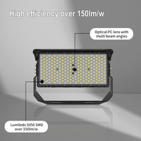 Projecteur LED professionnel pour stades 500W 1000W 1500W, IP66/IK10, en aluminium, pour baseball, football et autres sports