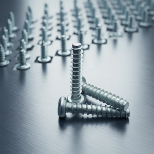 <span class=keywords><strong>Viti</strong></span> Autofilettanti in Acciaio al Carbonio Zincato con Testa Piatta Rotonda in Varie <span class=keywords><strong>Dimensioni</strong></span> e Materiali Personalizzabili - Product Image 2