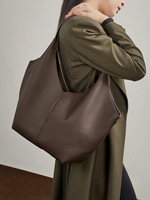 Sac à bandoulière en cuir véritable personnalisable, sacs fourre-tout de luxe pour femmes, sacs à main décontractés pour femmes, sac sous le bras grande capacité
