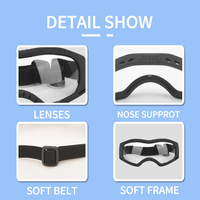 RTS Baikang 8029 Lunettes de motocross coupe-vent et anti-poussière Protection UV Lunettes d'équitation pour enfants Lunettes de moto