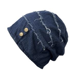 Custom Vintage Denim <b>Bucket</b> <b>Hat</b> Women New Style <b>Retro</b> Distressed Look Patchwork Beanie Fashionable Versatile Sequin Embroidery - Product Image 6
