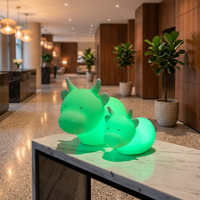 Sculpture décorative de vache de dessin animé réaliste et lumineuse pour extérieur, idéale pour Noël, Halloween, Thanksgiving, jardin, ferme, avec éclairage scénique