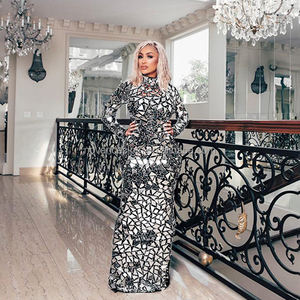 Novance prodotti di tendenza specchietti completi abito <span class=keywords><strong>da</strong></span> Club 2022 Sexy abiti di strass di compleanno donna ospite di nozze taglie forti - Product Image 1