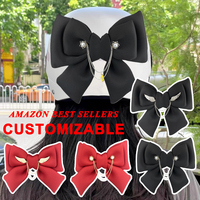 Breloques ailes de perles personnalisées pour casque de vélo et de ski Accessoires de moto en nouvel état avec nœud