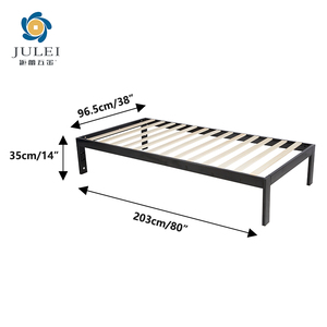 Kainice-Muebles Personalizados Para Dormitorio <strong>De</strong> Ninos, Marco <strong>De</strong> <strong>Cama</strong> <strong>De</strong> Tamano Individual Sin Resorte - Product Image 4