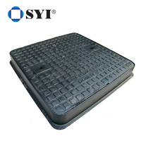 Couvercle de manhole en fonte ductile personnalisable EN124 D400, capacité de charge de 40 tonnes, revêtement en poudre, usage industriel, marque SYI, Chine