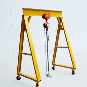 מנוף גשר קטן לעבודה קלה 1 טון 500 ק\\\"ג 700 ק\\\"ג מכונת הרמת חומרים למחסן פנימי מנוף 3 טון למכירה - Product Image 2