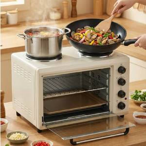 <span class=keywords><strong>Four</strong></span> à convection électrique 56L et déshydrateur alimentaire, plaque de <span class=keywords><strong>cuisson</strong></span> à induction, séchoir à fruits séchés, machine de <span class=keywords><strong>cuisson</strong></span> et de rôtissage de comptoir - Product Image 4