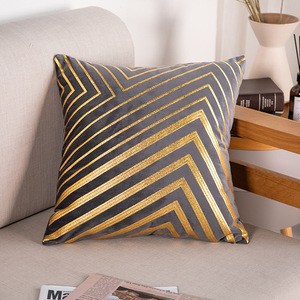 <span class=keywords><strong>Housse</strong></span> de Coussin Moderne de Luxe Imprimée Or, Broderie Technique Tissée, pour la Décoration Intérieure, Canapé de Salon et Hôtels - Product Image 3