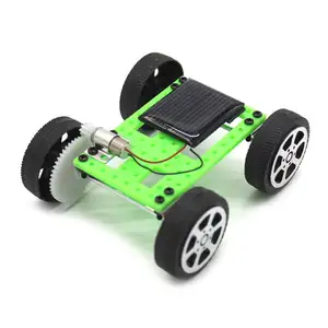 DIY儿童教育学习玩具杆组装教育实验太阳能汽车玩具
