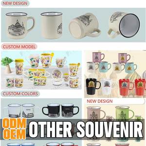 Fabricants fournisseur conception d'impression personnalisée en céramique tasse personnalisée de New York, tasse de Londres, tasse souvenir touristique en émail de <span class=keywords><strong>Paris</strong></span> - Product Image 3