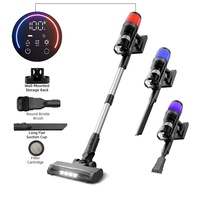 Aspirateur à main sans fil à batterie avec filtre HEPA, brosse anti-emmêlement, station murale, multi-modes, sans sac, léger