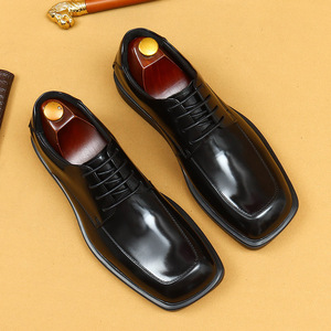 Zapatos de Vestir Formales de Cuero para Hombre, Estilo Italiano, de Lujo, Oxford Sin Cordones, Hechos a Mano, Bordados, Camuflaje, para Todas las Temporadas - Product Image 2